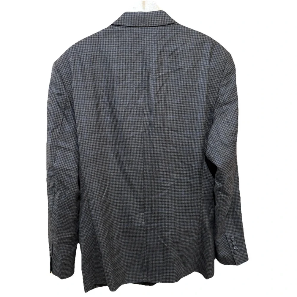 Ralph Ralph Lauren Men's Sport Coat Jacket 48R Brown Blue Check Wool EUC‎